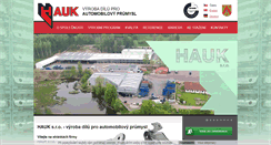 Desktop Screenshot of hauk.cz